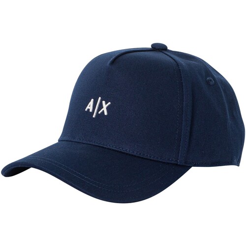 Accessoires Herren Schirmmütze EAX Logo-Baseballmütze Blau