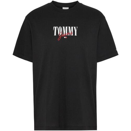 Kleidung Damen T-Shirts & Poloshirts Tommy Jeans  Schwarz
