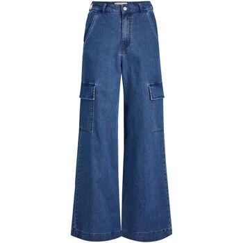 Kleidung Damen Jeans Jjxx 12241211 TOKIO ASHA WIDE-DARK BLUE DENIM Blau