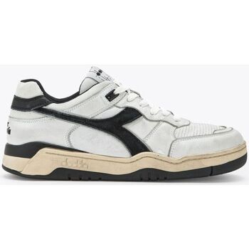 Schuhe Herren Sneaker Diadora 179429 B.560 USED ITALIA-C0351 - BIANCO NERO Weiss