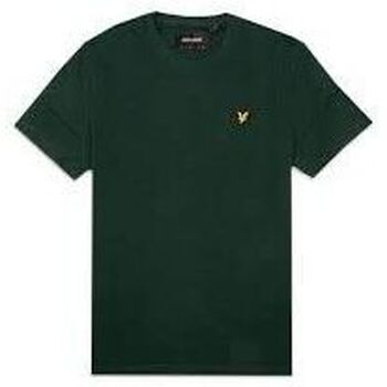 Lyle & Scott  T-Shirts & Poloshirts TS400VOG PLAIN T-SHIRT-W486 DARK GREEN