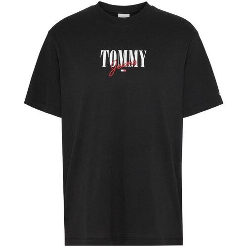 Kleidung Damen T-Shirts Tommy Hilfiger  Schwarz