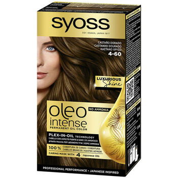 Beauty Haarfärbung Syoss Oleo Intense Ammoniakfreier Farbstoff 4-60-goldkastanie 5 Stk 