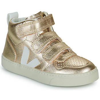 Schuhe Mädchen Sneaker High Veja SMALL V-10 Gold