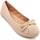 Schuhe Damen Ballerinas Leindia 83757 Beige