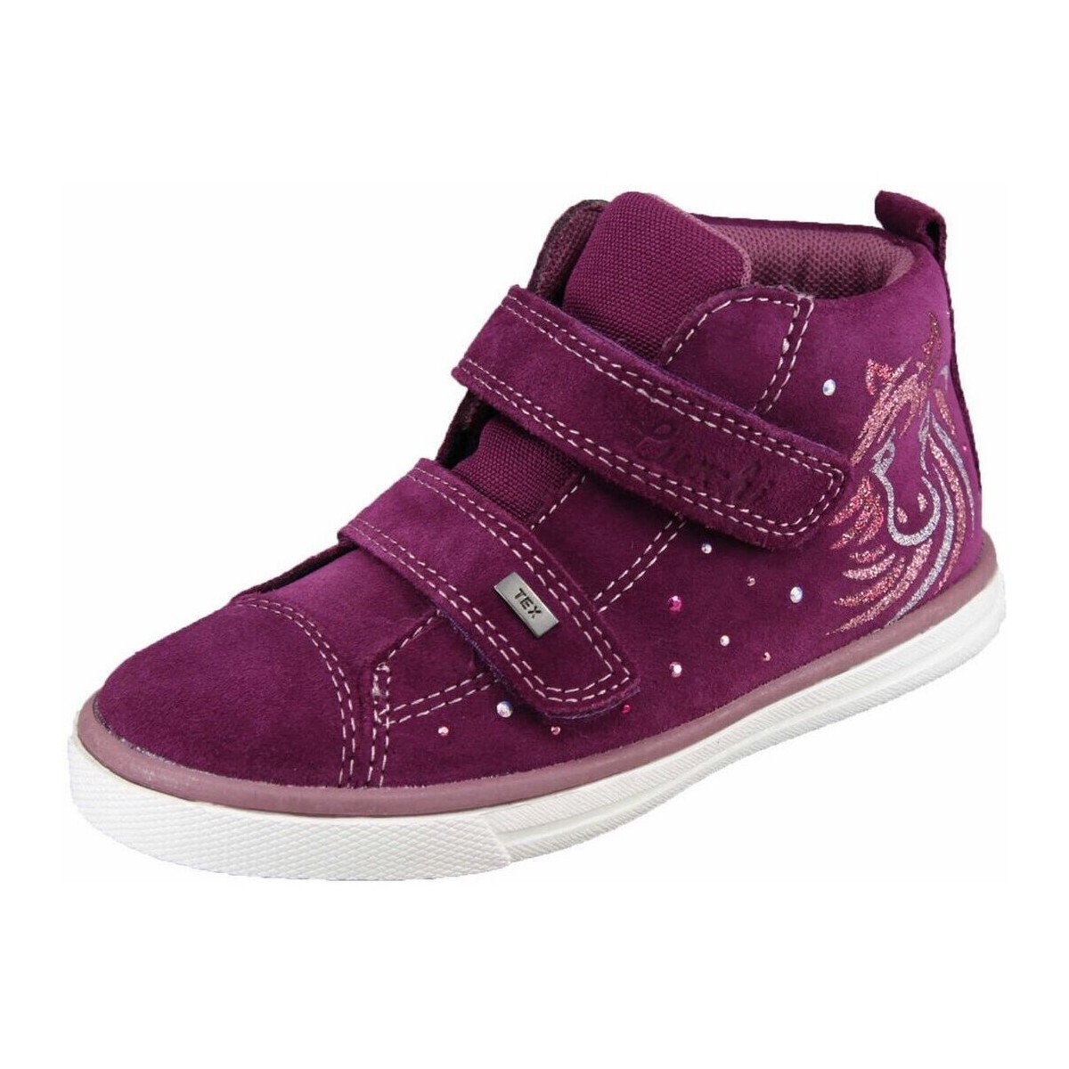Schuhe Mädchen Stiefel Lurchi Klettstiefel deep purple (brombeere) 33-13317-29 Milly Violett