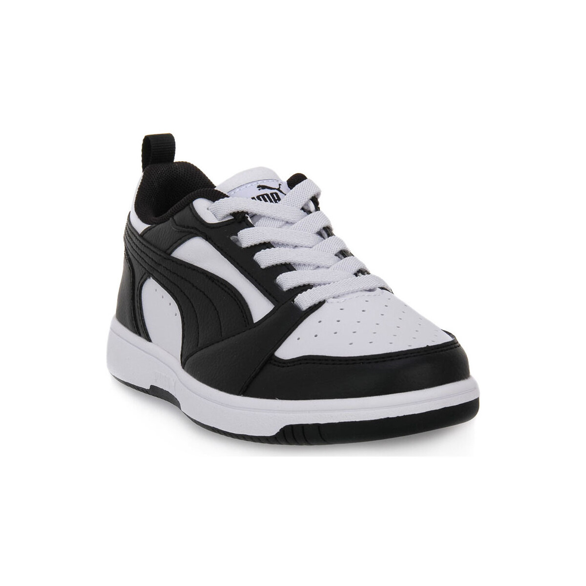 Schuhe Jungen Sneaker Puma 01 REBOUND V6 LOW Weiss