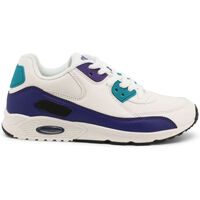 Schuhe Herren Sneaker Shone 005-001 White/Purple Weiss