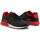 Schuhe Herren Sneaker Shone 005-001 Black/Red Schwarz