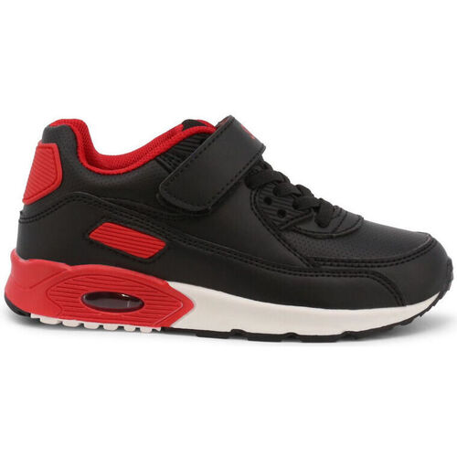 Schuhe Herren Sneaker Shone 005-001-V Black/Red Schwarz