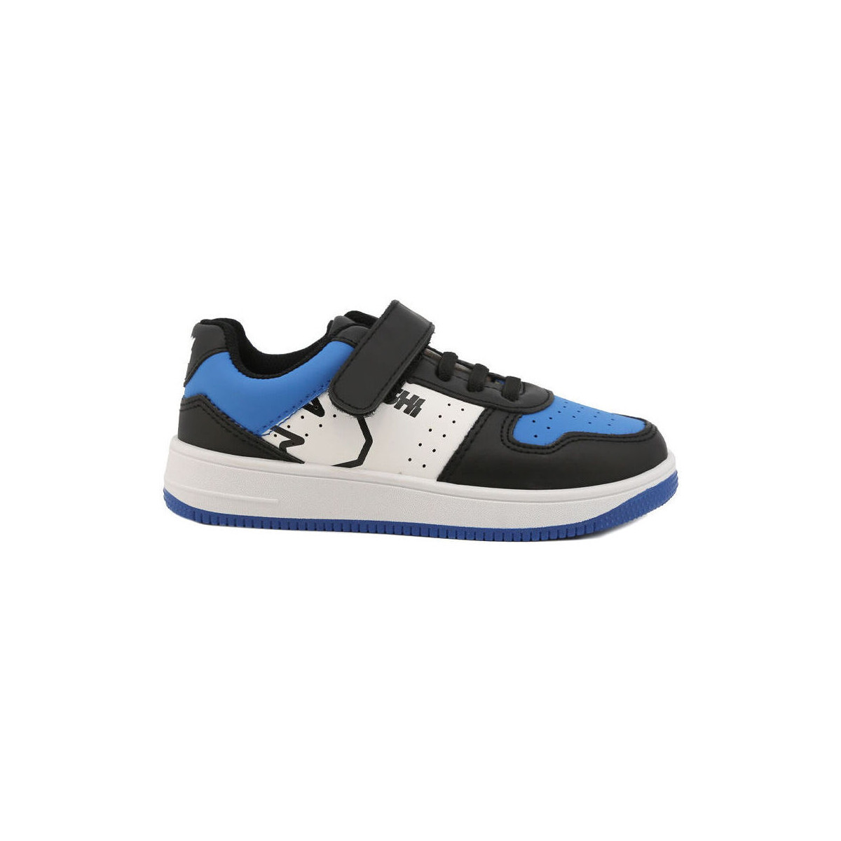 Schuhe Herren Sneaker Shone 002-002 Black/Royal Schwarz