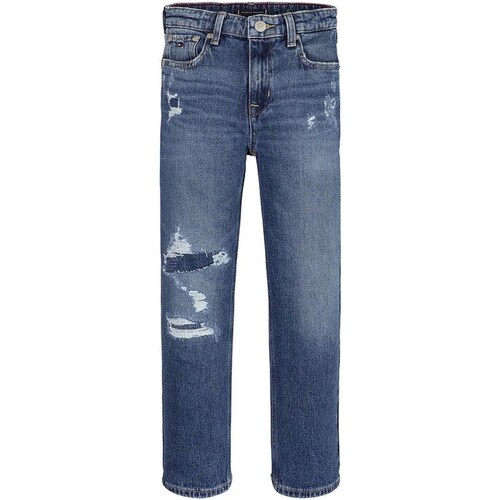 Kleidung Jungen Straight Leg Jeans Tommy Hilfiger KB0KB08272 Blau