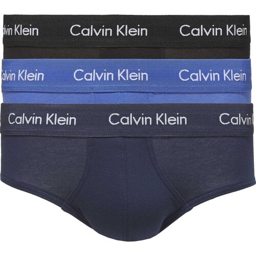 Unterwäsche Herren Slips Calvin Klein Jeans 3P Hip Brief Blau