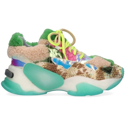 Schuhe Damen Sneaker Exé Shoes EXÉ G168-8 - Beige Green Fuschia Multicolor