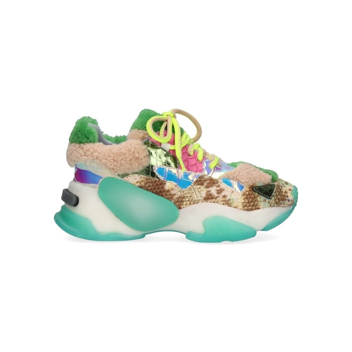 Schuhe Damen Sneaker Exé Shoes EXÉ G168-8 - Beige Green Fuschia Multicolor