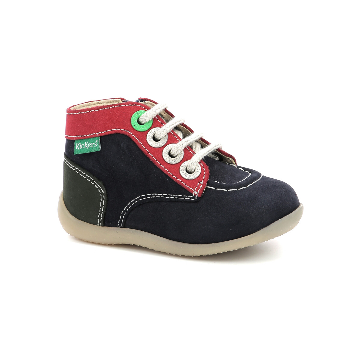 Schuhe Jungen Boots Kickers Bonzip-2 Rot