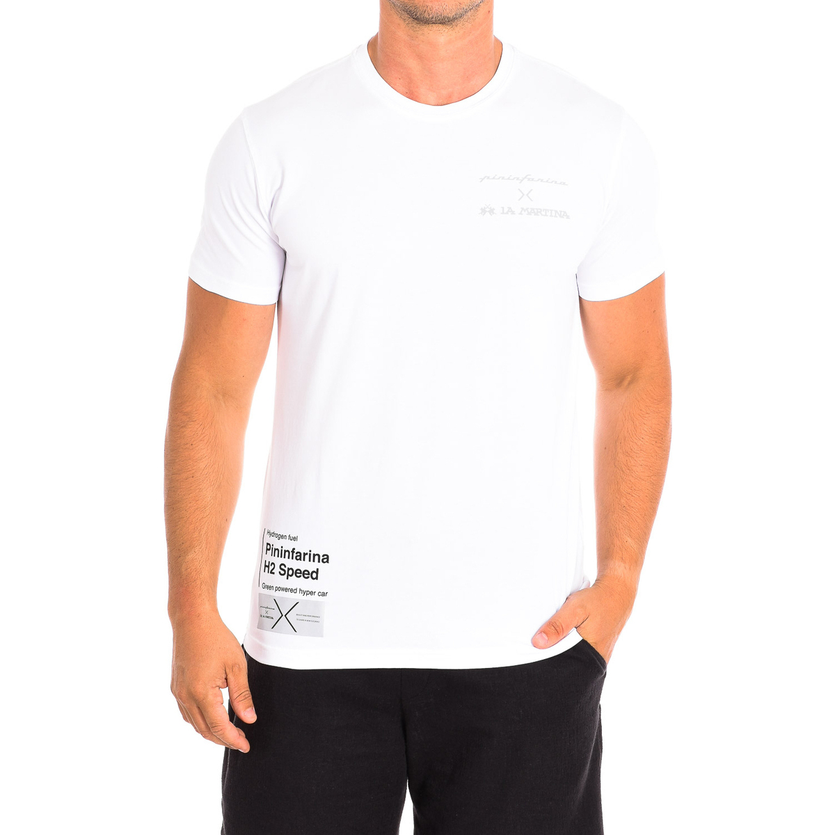 Kleidung Herren T-Shirts La Martina RMRP61-JS092-00001 Weiss