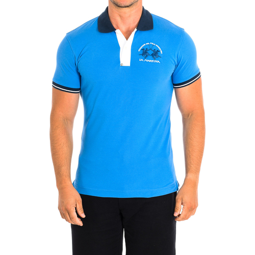 Kleidung Herren Polohemden La Martina TMP005-PK001-07205 Blau