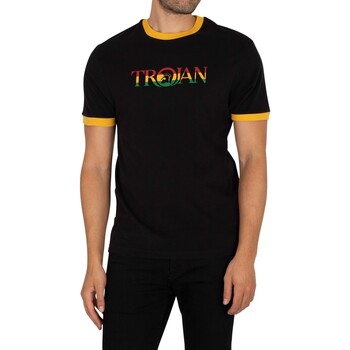 Trojan Marken-T-Shirt Schwarz