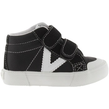 Schuhe Kinder Sneaker Victoria Baskets montantes à bride en similicuir enfant  Tribu Schwarz