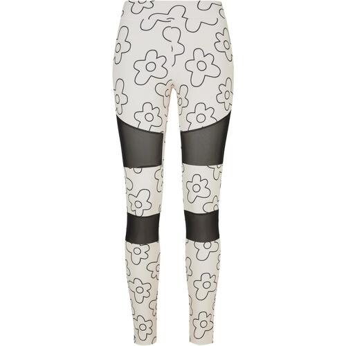 Kleidung Damen Leggings Urban Classics Legging grandes tailles femme  Tech Mesh AOP Beige