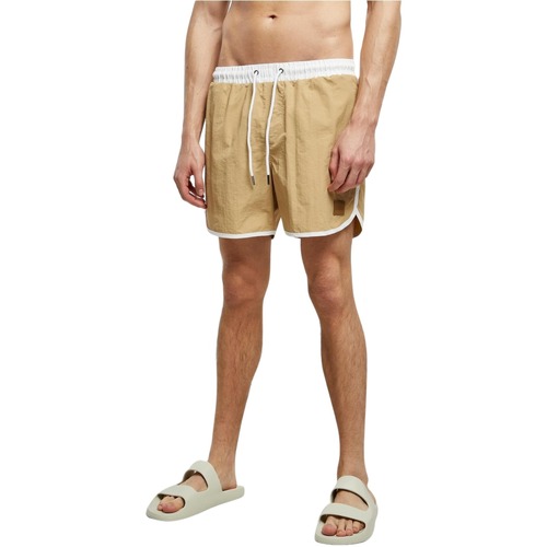 Kleidung Herren Badeanzug /Badeshorts Urban Classics Short de bain rétro Beige