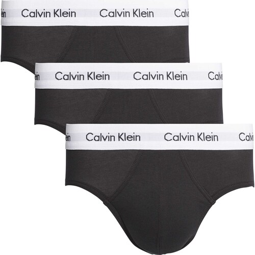 Unterwäsche Herren Slips Calvin Klein Jeans 3P Hip Brief Schwarz