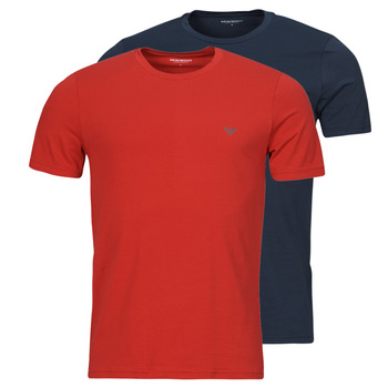 Kleidung Herren T-Shirts Emporio Armani ENDURANCE X2 Marine / Rot