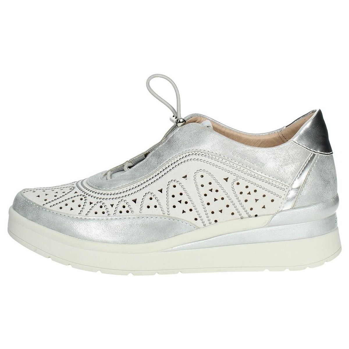 Schuhe Damen Sneaker High Stonefly 216043 Silbern