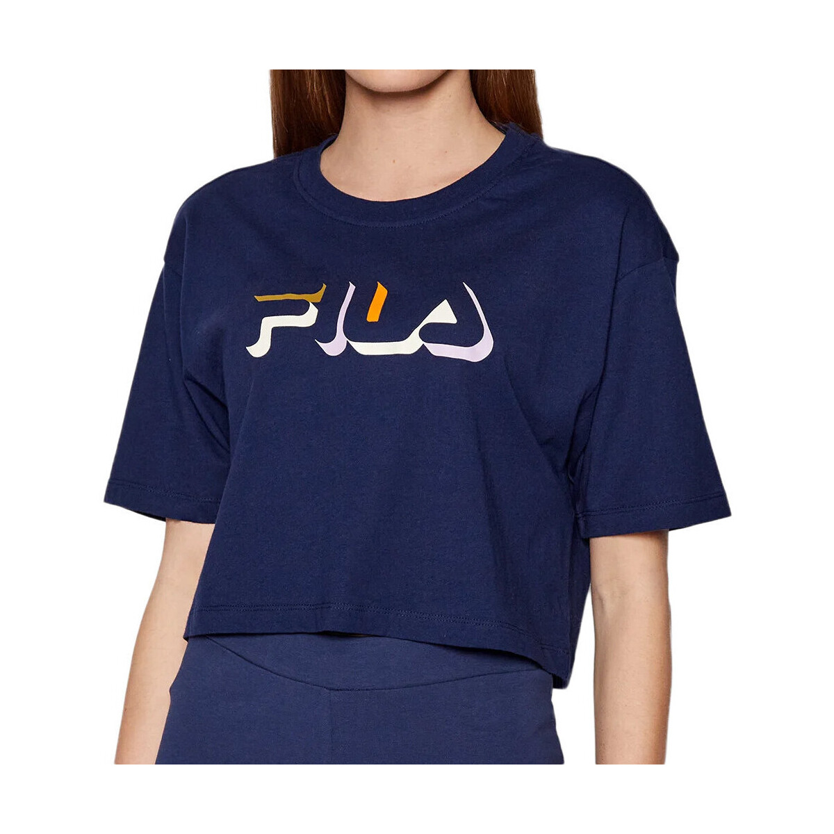Kleidung Damen T-Shirts & Poloshirts Fila FAW010050001 Blau