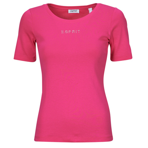 Kleidung Damen T-Shirts Esprit TSHIRT SL Rosa