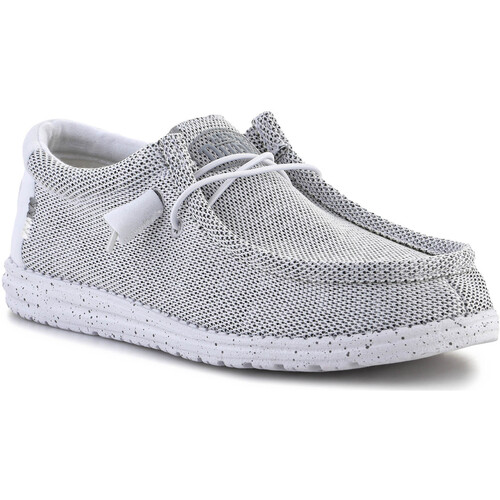 Schuhe Herren Sneaker HEY DUDE Lifestyle-Schuhe   Wally Sox Stone White 40019-1KA Grau