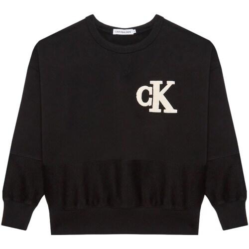 Kleidung Jungen Sweatshirts Calvin Klein Jeans IB0IB01684 Schwarz