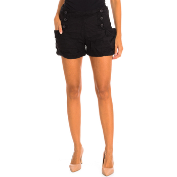 Kleidung Damen Shorts / Bermudas Le Temps des Cerises PFATTILA-BLACK Schwarz