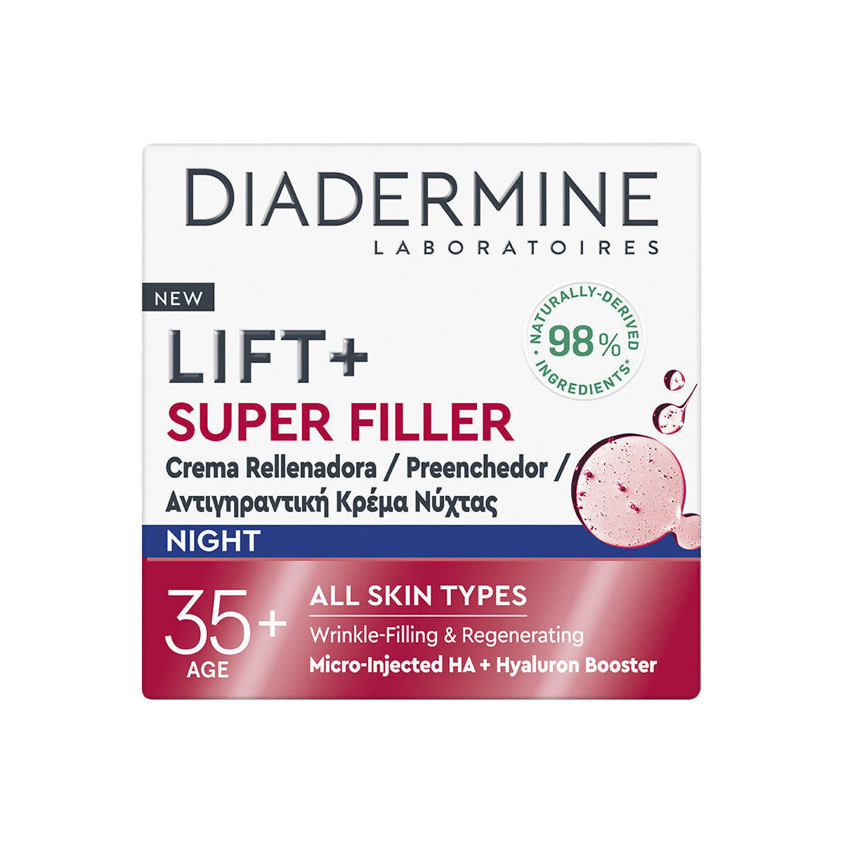 Beauty Anti-Aging & Anti-Falten Produkte Diadermine Lift + Super Filler Aufpolsternde Nachtcreme 