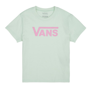 Kleidung Mädchen T-Shirts Vans FLYING V CREW GIRLS Grün / Rosa