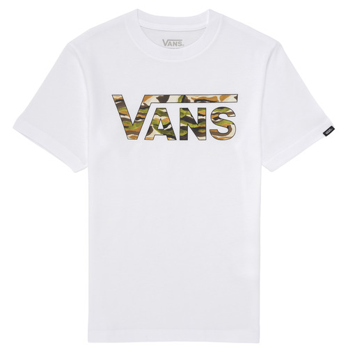 Kleidung Jungen T-Shirts Vans VANS CLASSIC LOGO FILL Weiss