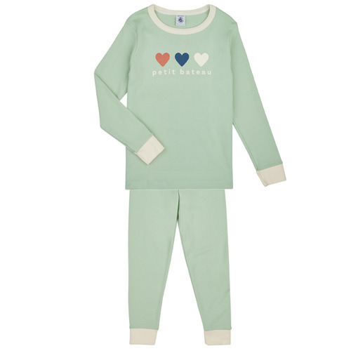 Kleidung Mädchen Pyjamas/ Nachthemden Petit Bateau MAMIA Grün