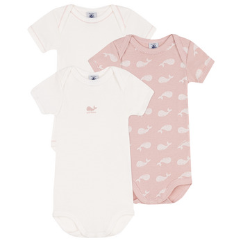 Kleidung Mädchen Pyjamas/ Nachthemden Petit Bateau LOT X3 Rosa / Beige