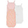 Kleidung Mädchen Pyjamas/ Nachthemden Petit Bateau LOT X3 Rosa / Beige