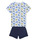 Kleidung Kinder Pyjamas/ Nachthemden Petit Bateau A0ABD X2 Blau / Gelb