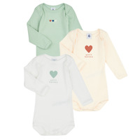 Kleidung Kinder Pyjamas/ Nachthemden Petit Bateau USML MESSAGES X3 Multicolor