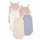 Kleidung Mädchen Pyjamas/ Nachthemden Petit Bateau BODY BRETELLE X5 Multicolor