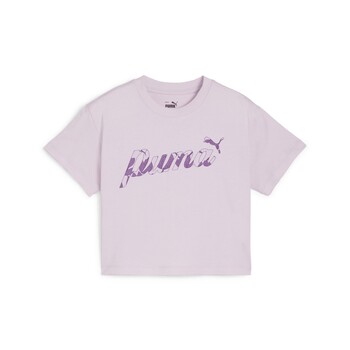 Kleidung Mädchen T-Shirts Puma ESS+ BLOSSOM SHORT TEE G Violett