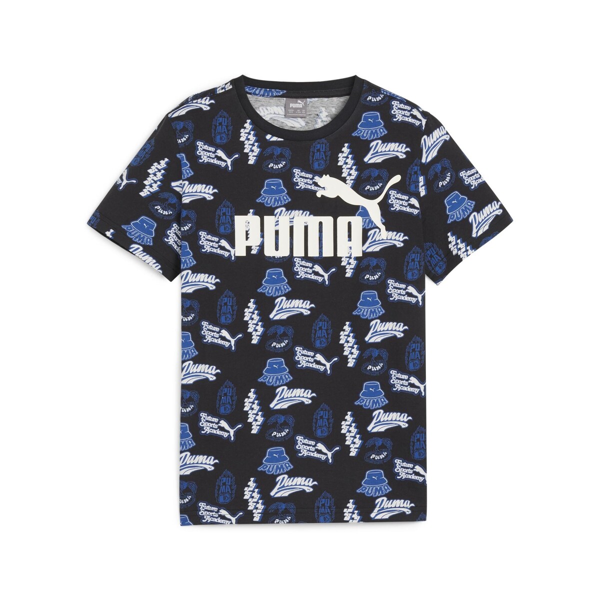 Kleidung Jungen T-Shirts Puma ESS+ MID 90S AOP TEE B Blau
