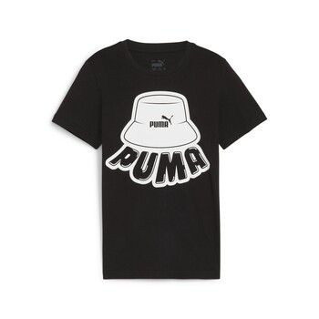 Kleidung Jungen T-Shirts Puma ESS+ MID 90S GRAPHIC TEE B Schwarz
