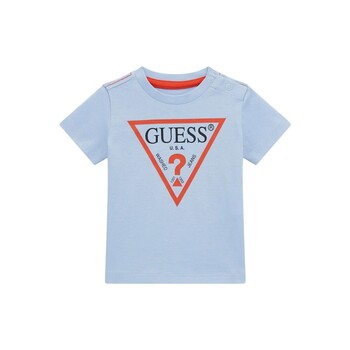 Kleidung Jungen T-Shirts Guess N73I55 Blau