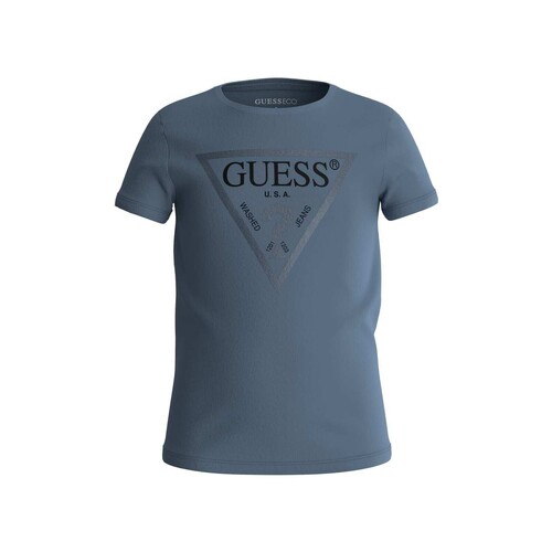 Kleidung Mädchen T-Shirts Guess J73I56 Blau