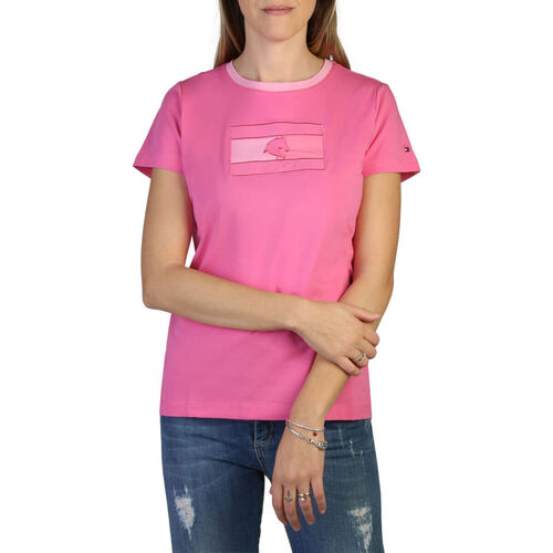 Kleidung Damen T-Shirts Tommy Hilfiger th10064-016 pink Rosa