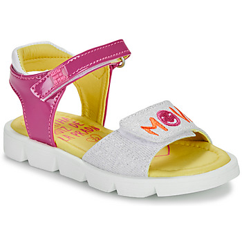 Schuhe Mädchen Sandalen / Sandaletten Agatha Ruiz de la Prada SANDALIA MOVIE Rosa / Silbern